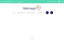 Tablet Screenshot of littlelangs.com